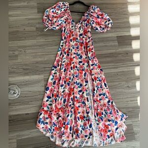 For Love And Lemons Gianna Floral Maxi Dress